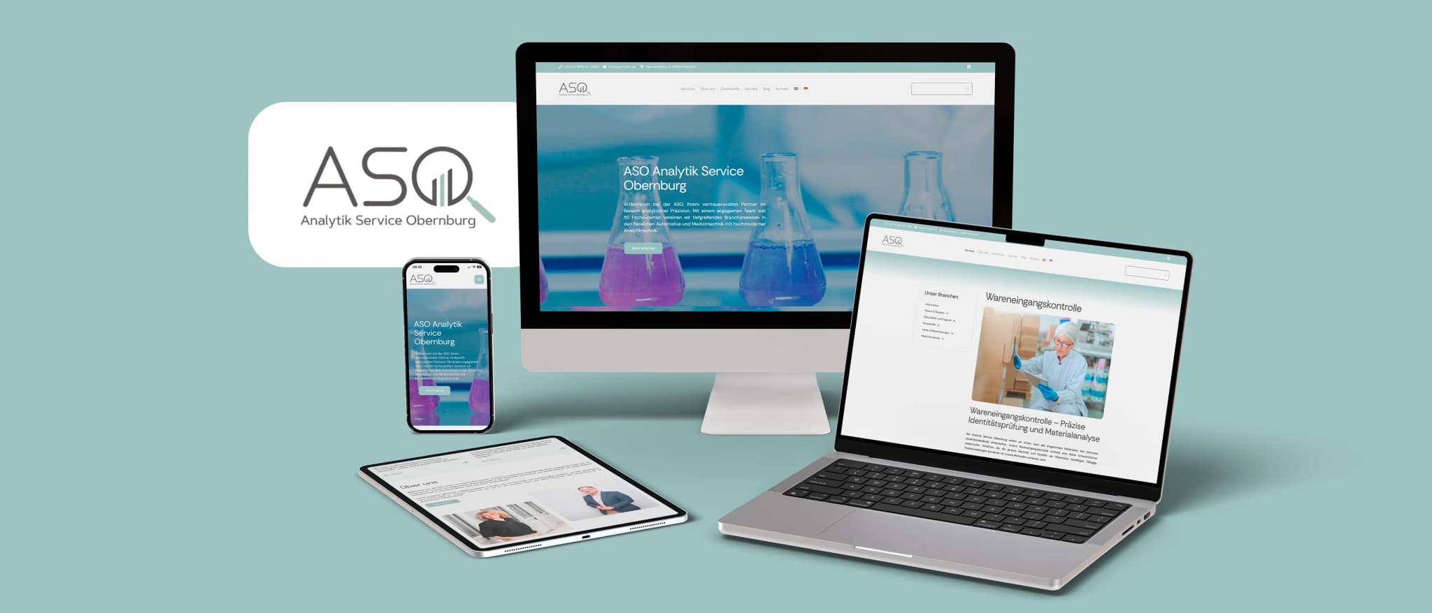 ASO Analytik Service Obernburg – Website-Referenz von GoldenWing