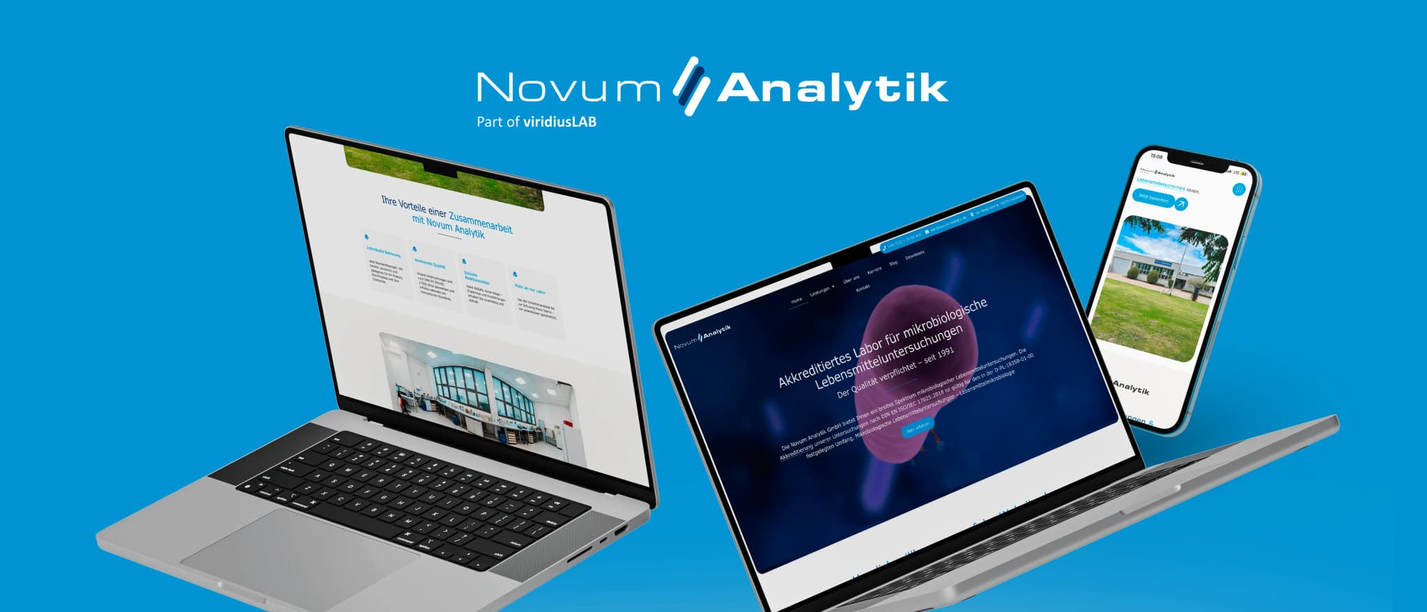 Novum Analytik – Website-Referenz von GoldenWing