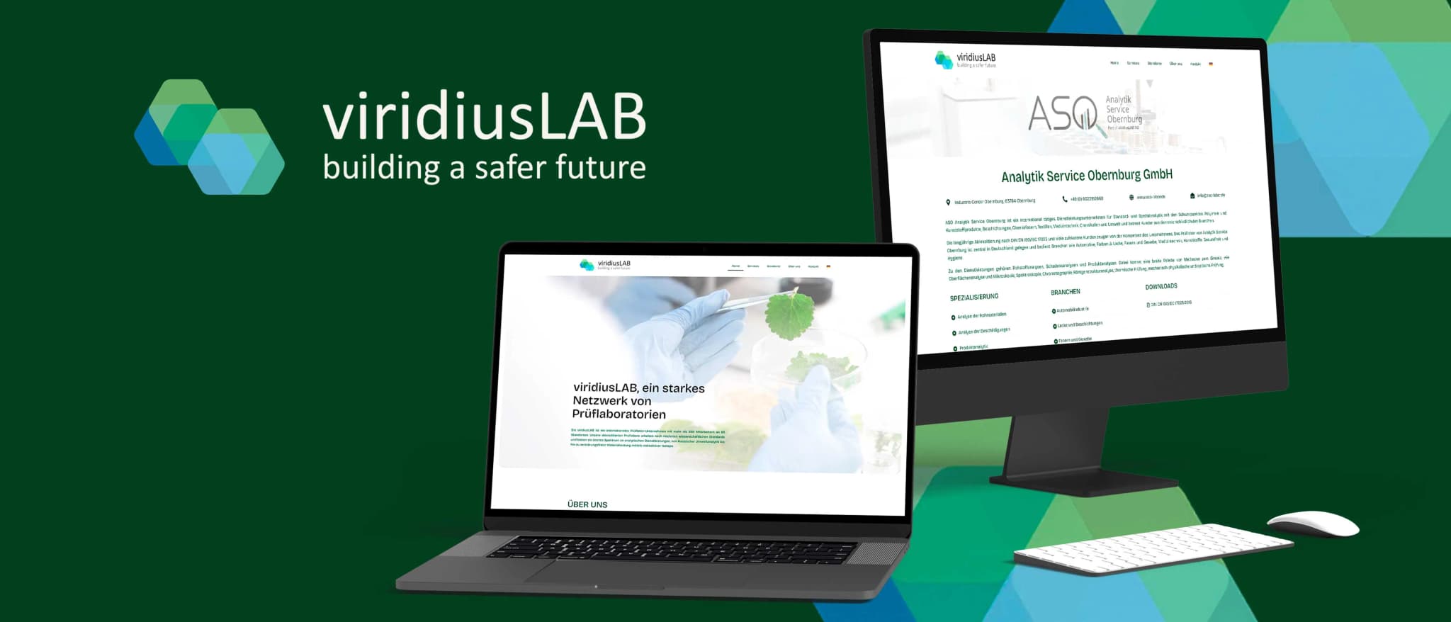 viridiusLAB Holding – Website-Referenz von GoldenWing
