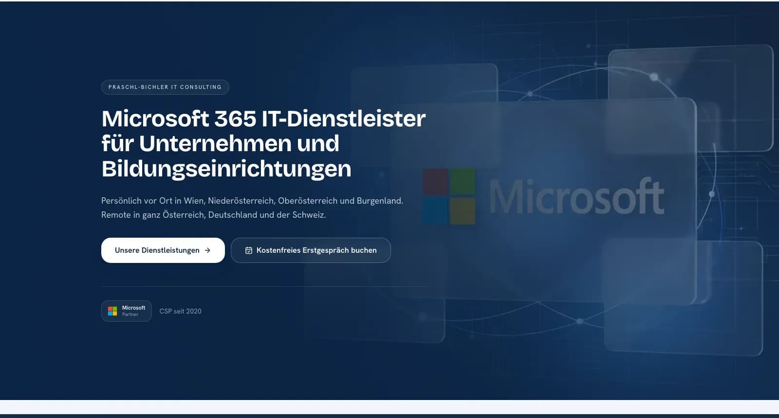 Prabi365 – Microsoft-365-Website von GoldenWing