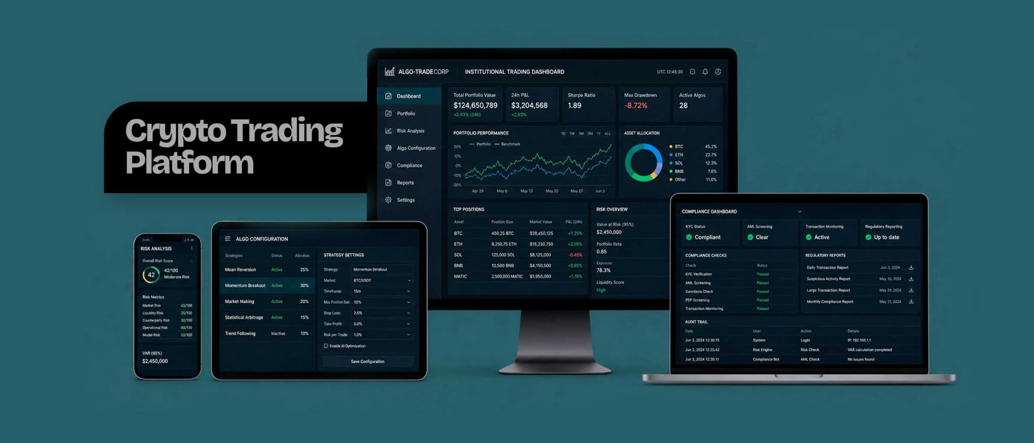 Crypto Trading Platform – Projektreferenz von GoldenWing