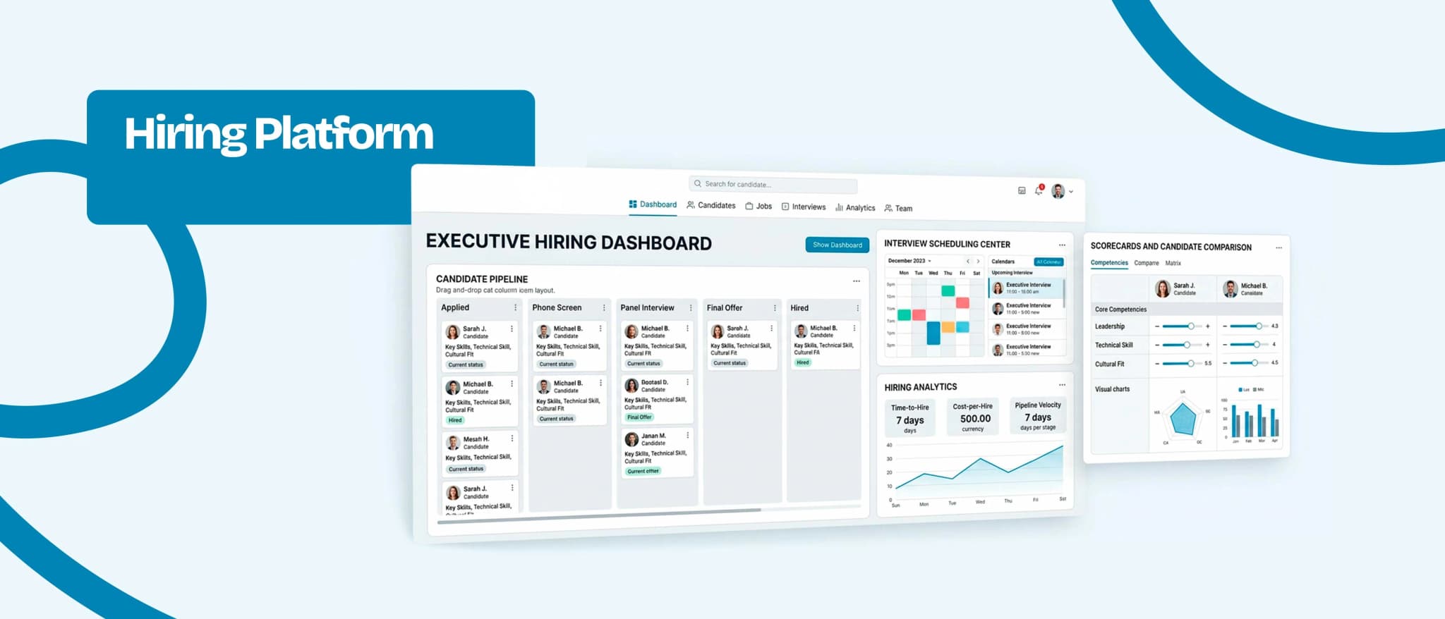 Hiring Platform – Recruitment-Dashboard – Projektreferenz von GoldenWing